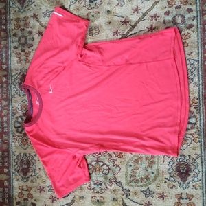 Red Nike Dri-Fit Running Shirt